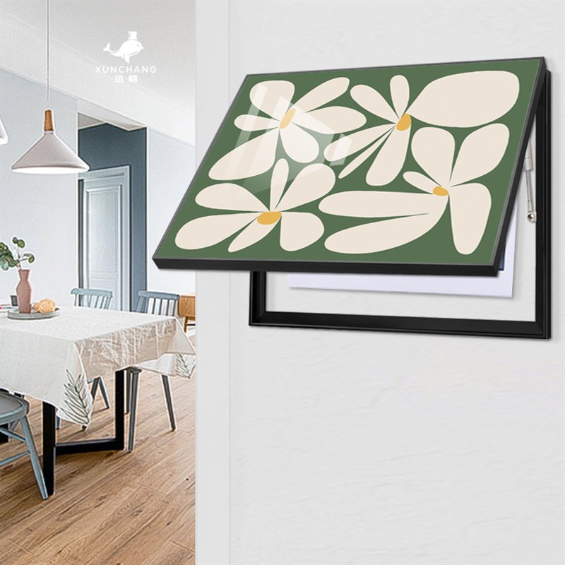 轻奢北欧小清新电表箱装饰画遮挡入户电闸开关挂画简约网线盒强电