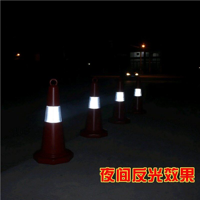 热销塑料路锥70cm提环雪糕筒桶反光交I通安全警示锥柱隔离路桩路
