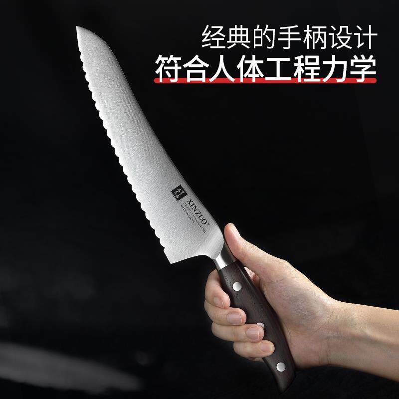现货刀具钢厨刀不锈钢冻肉刀C切片刀1.4116钼钒钢切肉刀