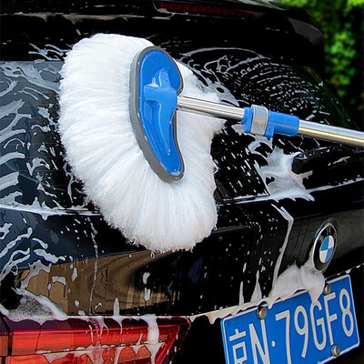 速发车车拖长车刷车刷子软毛除雪汽车擦洗伸缩把柄扫雪真