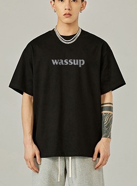 速发WAU潮T士 2022P品夏国新宽松情侣半袖重磅美式