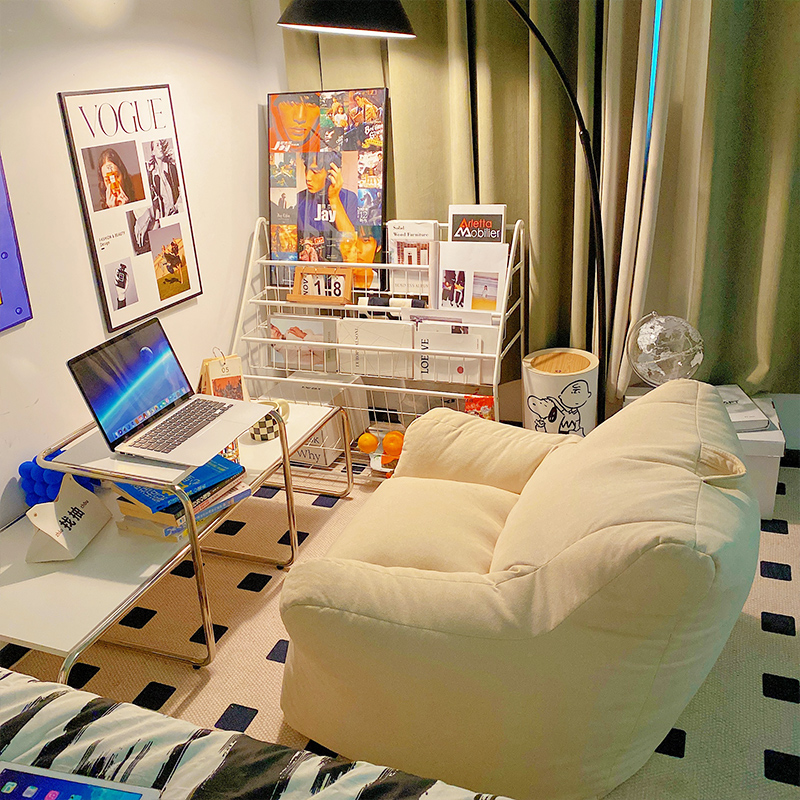 速发懒人沙可榻榻米单人豆袋儿坐可躺卧室房间发童阅读小沙发台椅