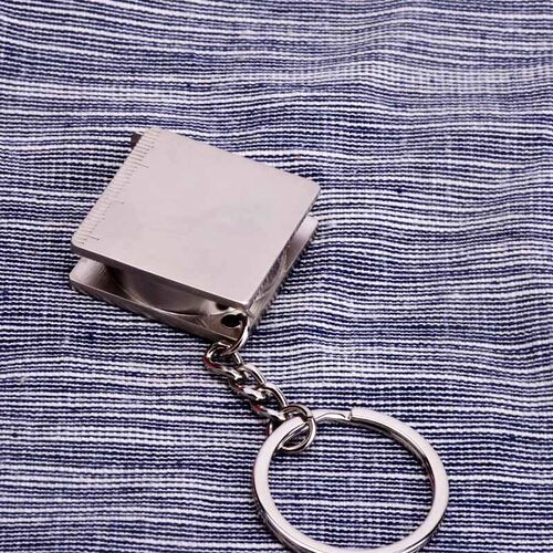 速发方形钢尺扣创意实用卷尺链时尚新奇个性礼品汽车扣