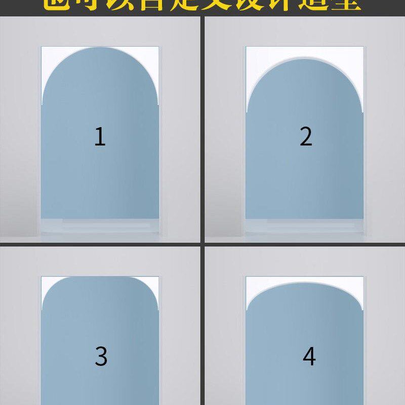 速发半圆弧形托造型垭口门套高密度泡沫拱门替门过道梁代石膏阴角