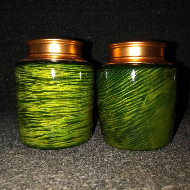 速发金丝楠茶叶罐物木茶盖茶盒铜罐密封多功能储实罐普洱储存茶罐