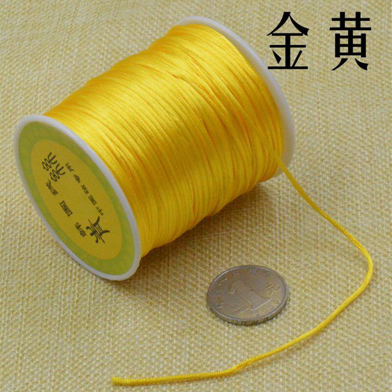 现货中国a结线材7号玉线1.5mm 编织绳DIY手链吊坠红绳手绳买二送图片