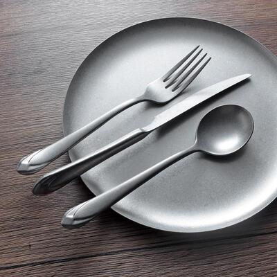 速发Hotel+Restaurant+Snowflake+Sand+Finish+Dessert+Forks+Spo