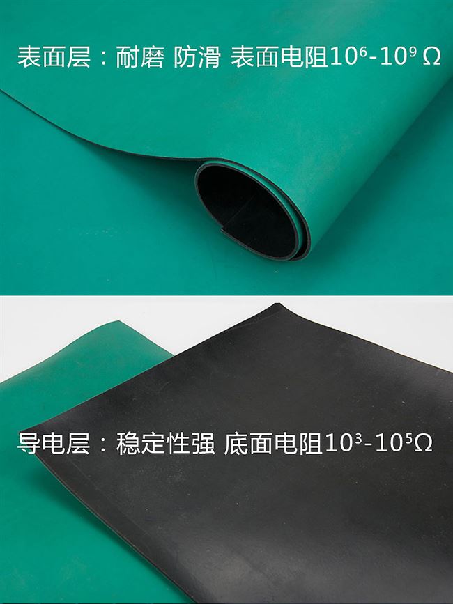 速发防光电台垫绿色环保橡胶垫2mmm米实胶室哑静工作台验g皮维修