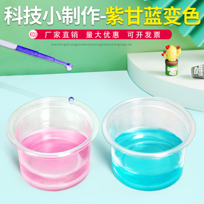科学实验diy紫甘蓝变色儿童手工化学科技制作科学教具材料包套装