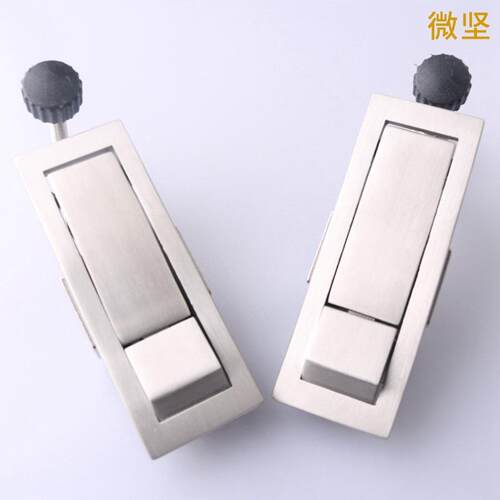 304不锈钢MS708-2-3平面锁配电箱机柜锁 开关柜门锁工业柜锁