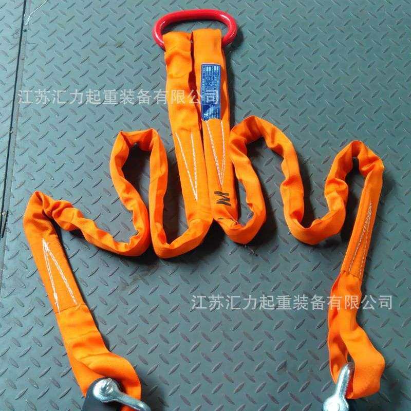吊带组合吊具4t2m 2组合吊索4t1m 吊带成套索具 2钩组合