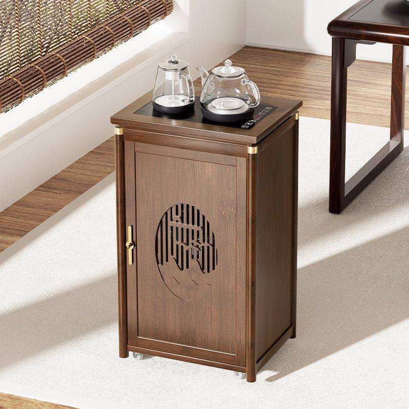 茶桌边柜茶水柜客厅非实木茶几移动茶吧机侧边柜烧水壶一体式茶台