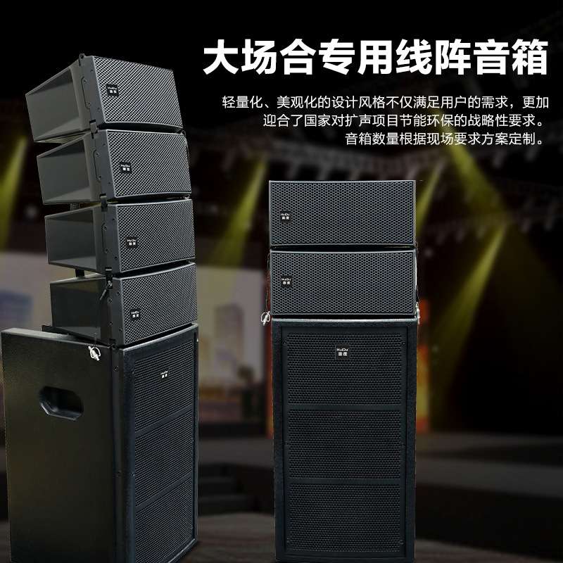 惠度（HuiDu）LT-203专业双3寸无源线阵音箱线阵次低音箱专用音响
