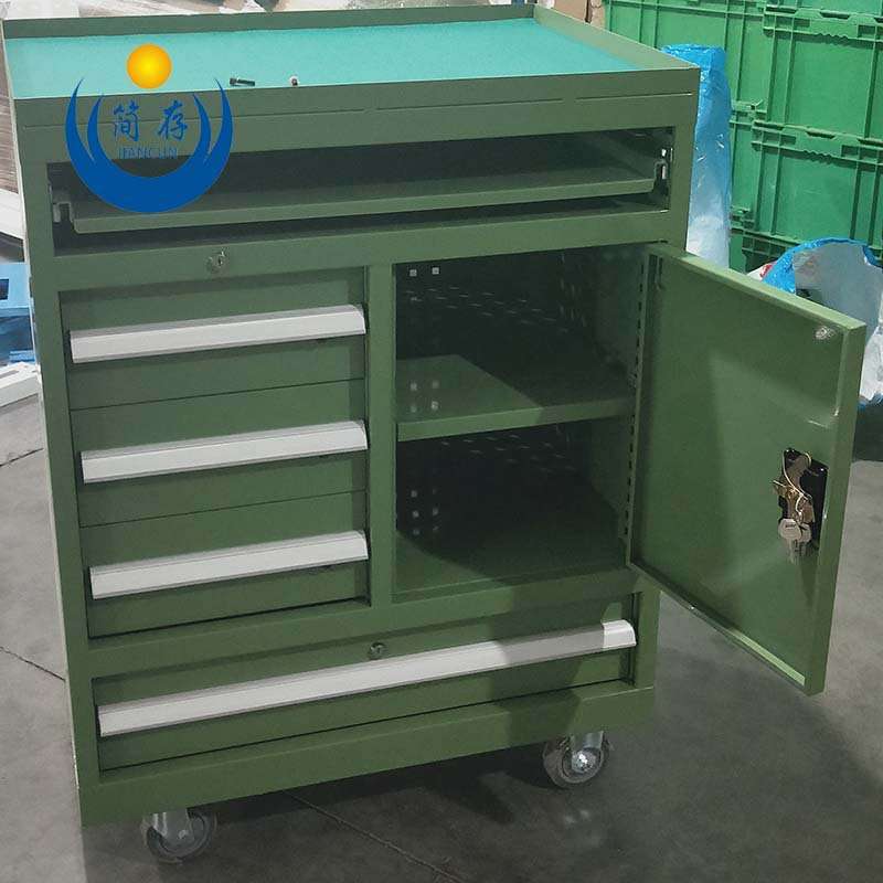 重型组合工具车带键盘抽 主架柜带通风孔带抽屉 单门层板置物柜
