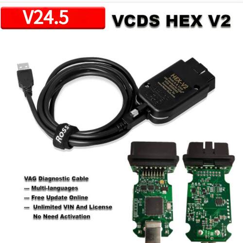 5053真二代多语言 Real HEX V2 VCDS 带STM32F429 ARM 芯片支升级