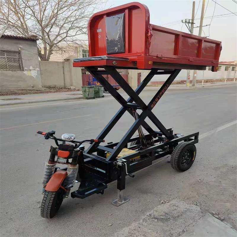 拖车操作灵活适合多种作业欧能纯电动可升降可自卸平板车一件代发