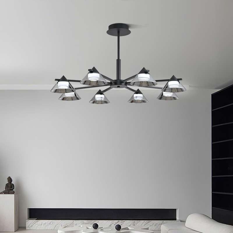 2024新款客厅玻璃吊灯意式极简创意设计师轻奢简约后现代卧室吊灯