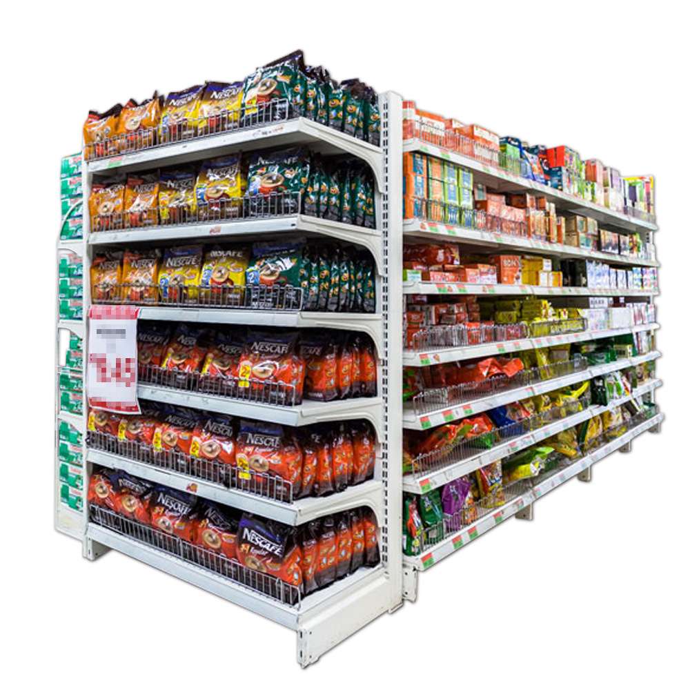 商超货架 便利店架子可拆卸双面单面组合多层饮料货架 货架超市
