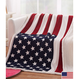 新品英国米字旗毛毯沙发装饰毛毯英伦风法莱绒加厚双层毛毯特价包