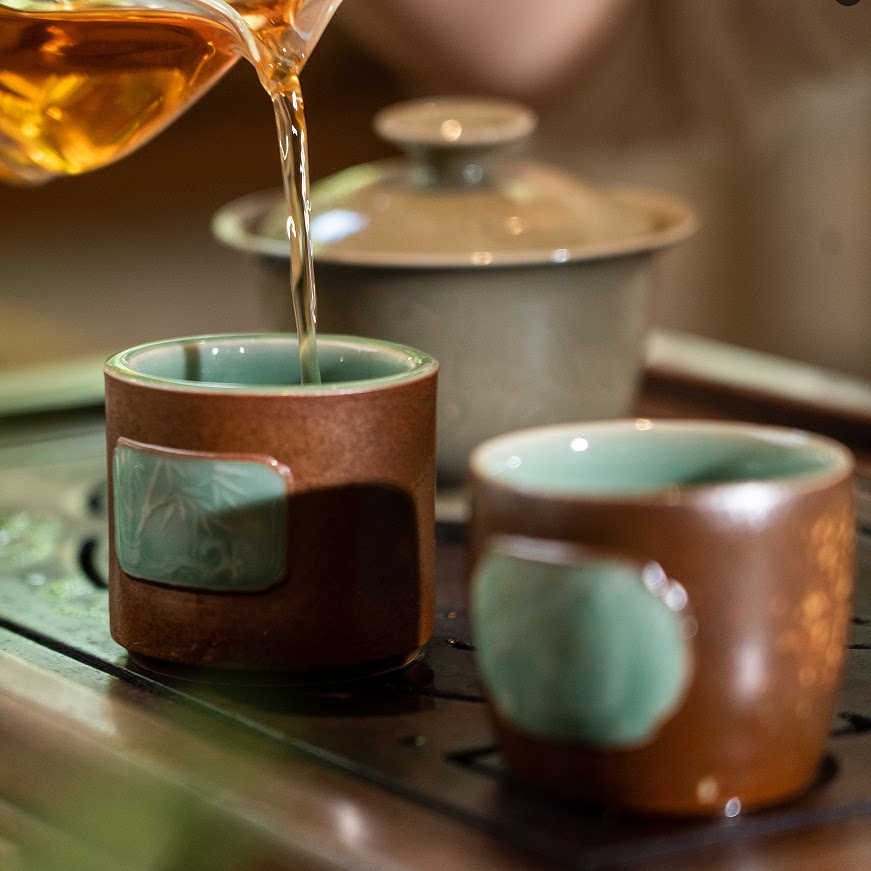 丽水山风龙泉青瓷对杯喜欢呗