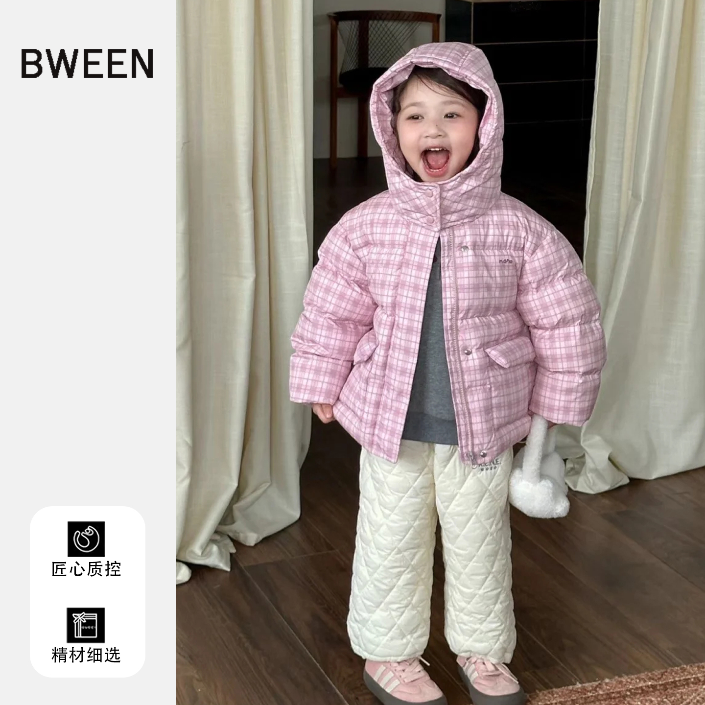 女童羽绒服冬季加厚连帽K25102702GPK