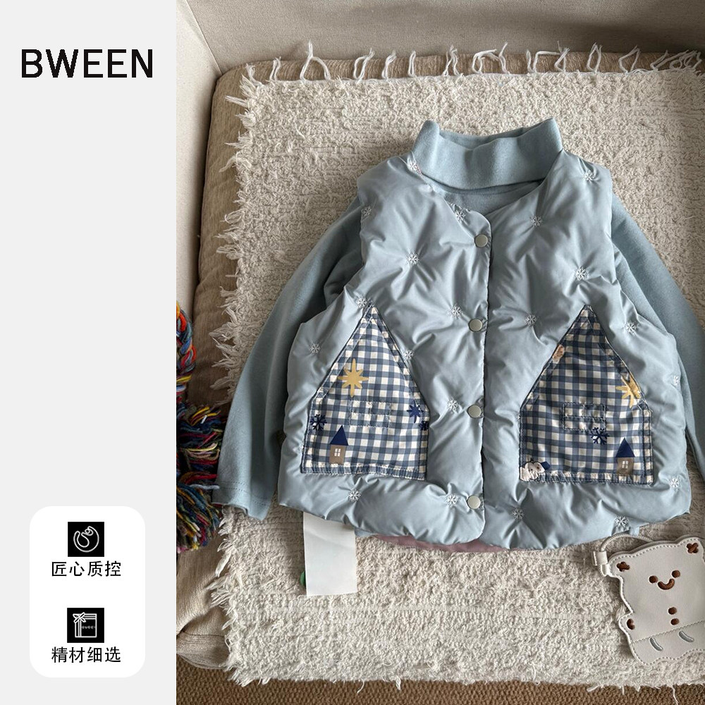 女童羽绒马甲冬季2025新款女宝宝洋气加厚保暖格子开衫儿童外套冬,童装/婴儿装/亲子装,羽绒服,淘宝优惠券,粉丝福利购,淘宝优惠卷