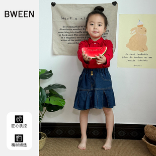 宝宝休闲polo领长袖 女童t恤春季 2026新款 洋气时尚 儿童上衣 打底衫