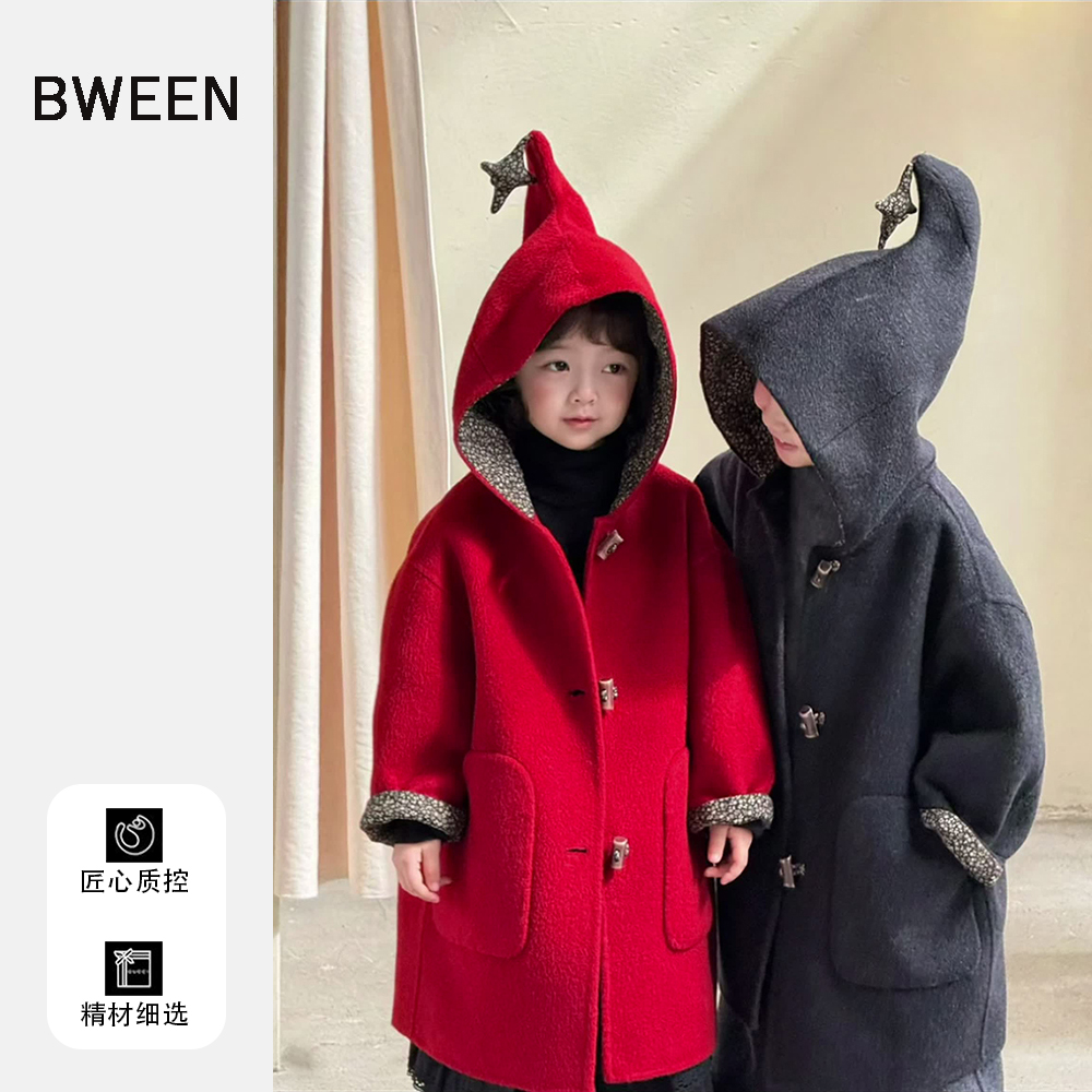 女童呢大衣，防风保暖又有型