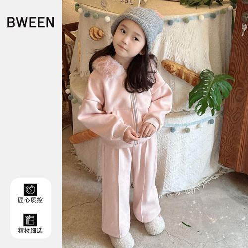 女童套装冬季2025新款女宝宝 加绒、连帽、外套K25122343GP