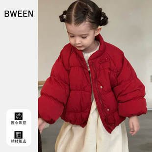 女童过年服羽绒服冬季2025新款洋气儿童女宝宝时尚保暖拜年服外套