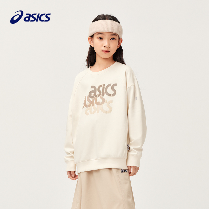 亚瑟士童装女童秋季长袖卫衣