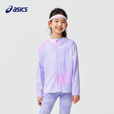 Asics, летняя детская трикотажная одежда для защиты от солнца подходит для мужчин и женщин, детская одежда, защита от ультрафиолета