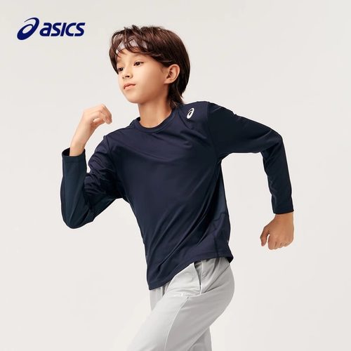 亚瑟士长袖T恤运动速干针织衫