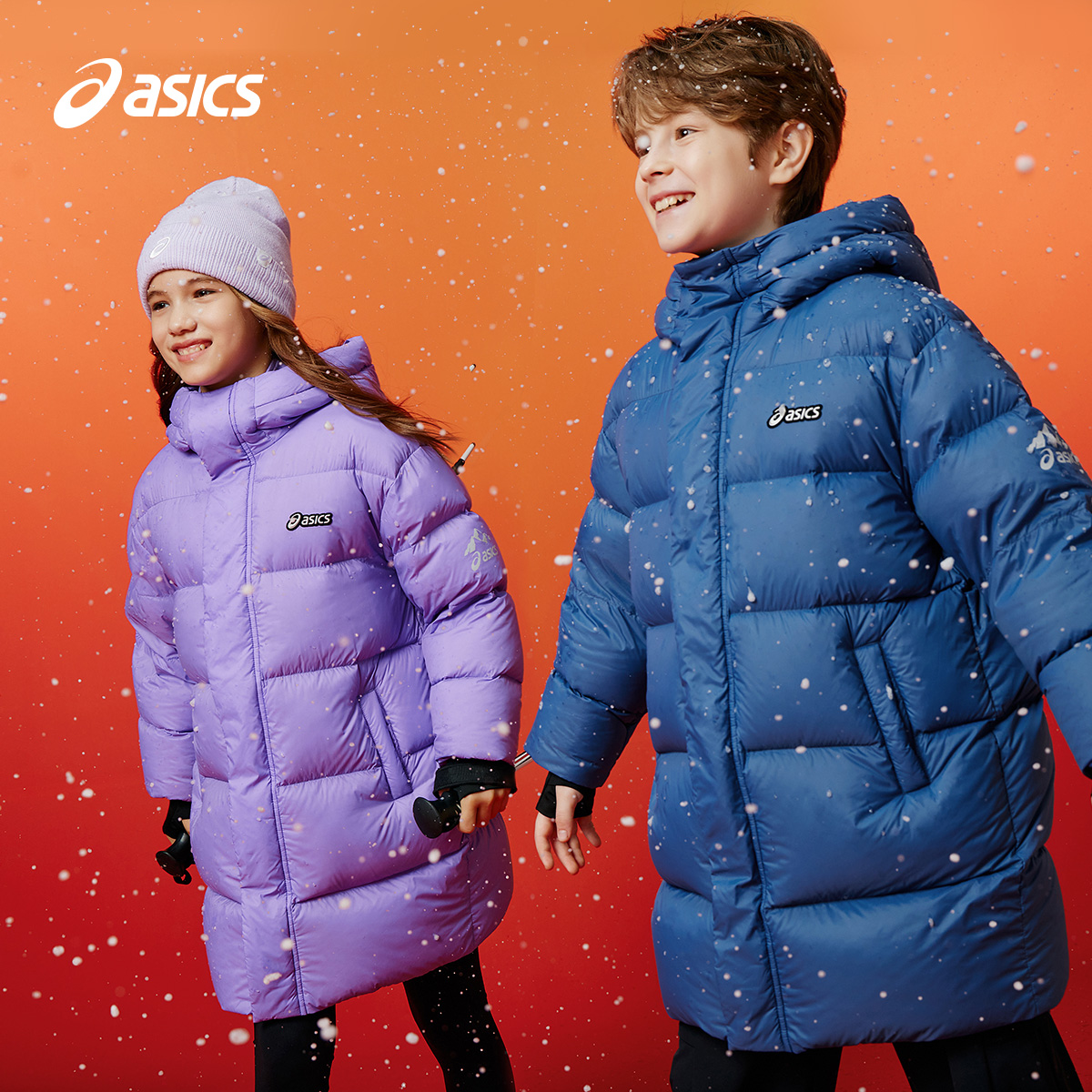 ASICS/亚瑟士儿童中长款羽绒服