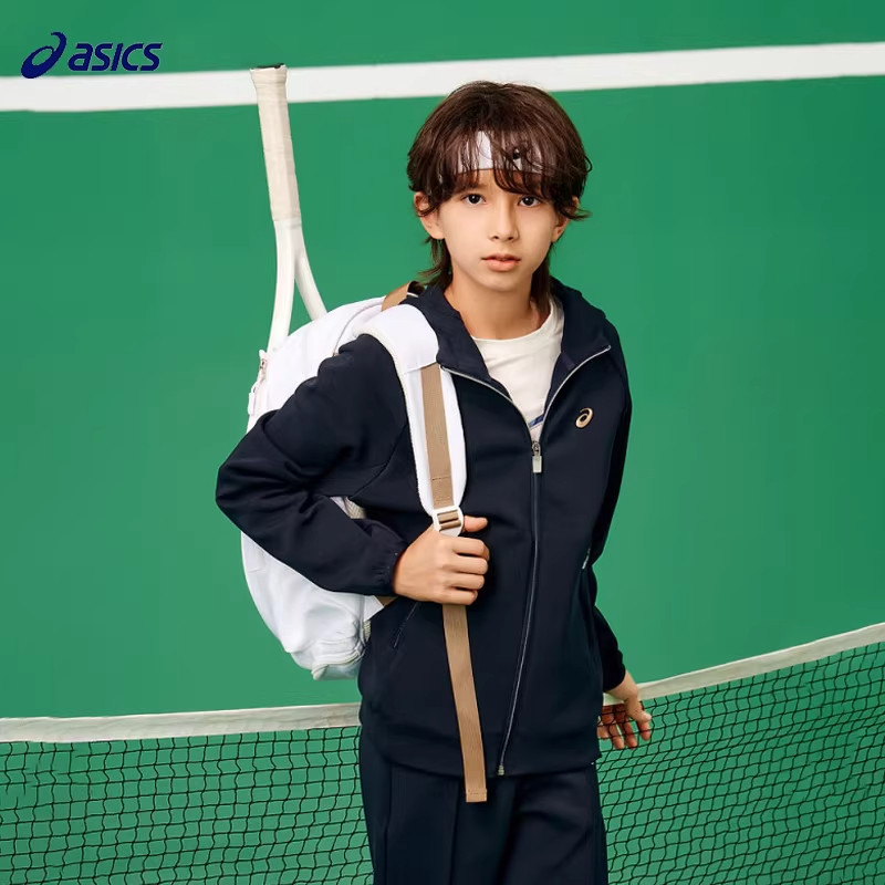 商城同款亚瑟士儿童外套童装2025春秋男女童网球运动开衫连帽卫衣,童装/婴儿装/亲子装,普通外套,淘宝优惠券,粉丝福利购,淘宝优惠卷