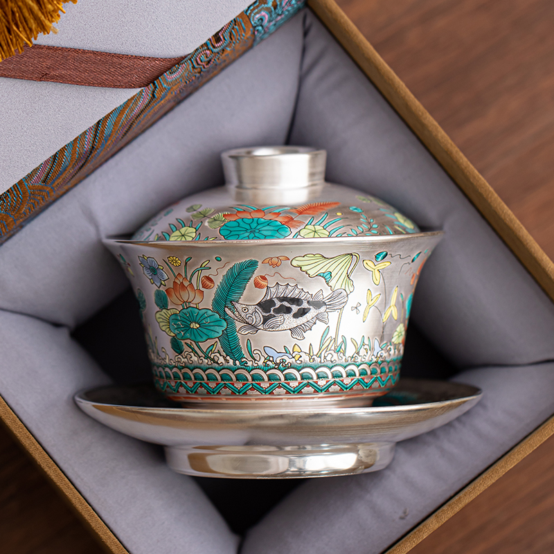 闲暇生活三才盖碗单个