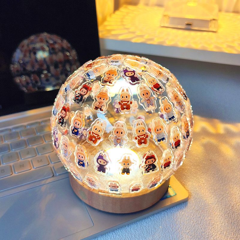 创意拉布布labubu小夜灯氛围感手工diy生日礼物送给女孩朋友闺蜜