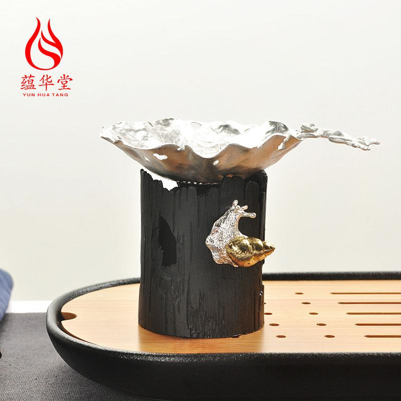 锡茶漏茶滤过滤网德化陶瓷功夫茶具配件日式手工茶漏茶滤