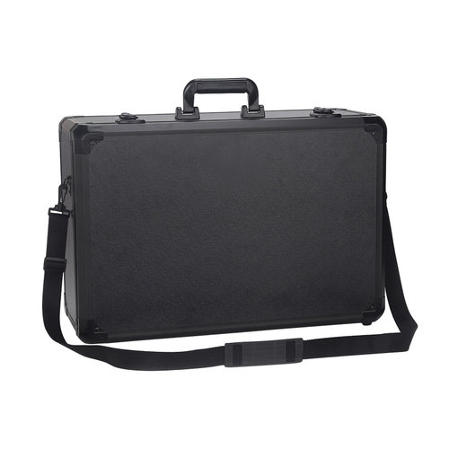 极速手提式铝合金工m具箱多功能家用文件收纳箱设备仪器箱带锁箱