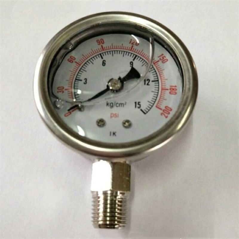 极速厂销yn60耐震压力表真空负压表空压机0-1.6 液压油W压水压2.5