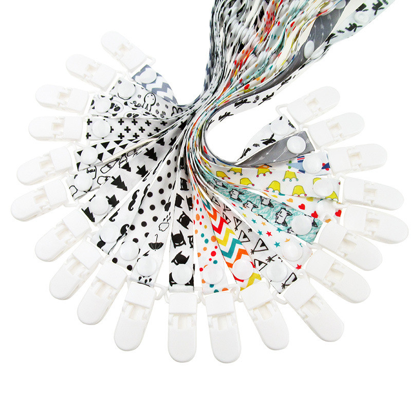 极速Baby Pacifier Clip Chain for soothers RibPbon Chupetas f