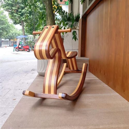 极速木马儿童摇摇马游乐园宝宝六一周岁生日礼物T实木摇椅幼儿木