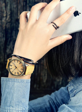 极速Fashion Womenm Leather Casual Mens watches Luxury Analo