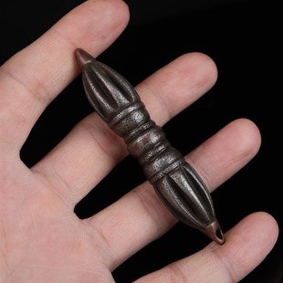 极速手工制作天铁托甲九股x金刚杵挂件摆件随身寒铁金刚杵