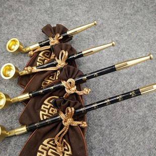 极速菸袋锅子老式纯铜菸t杆复古旱烟袋手工老人抽烟丝的菸斗汗焊