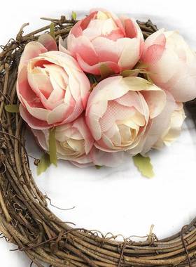极速6pcs silk rose artificial flower bouquet bouqUuet  handm