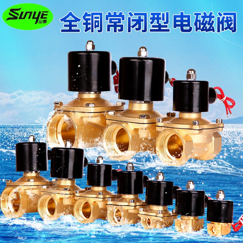 极速。全铜常闭电磁阀2分4分6分1寸2A寸AC220VDC24V水池控制开关