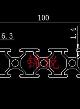 极速业铝材201i00宽面铝u合金型材0刻机面板20R雕1*0自动化滑轨
