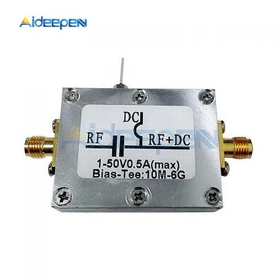 极速DC 1 50V Bias Tee 10MHz 6GHz RF Blocker Low NoiseX Ampli