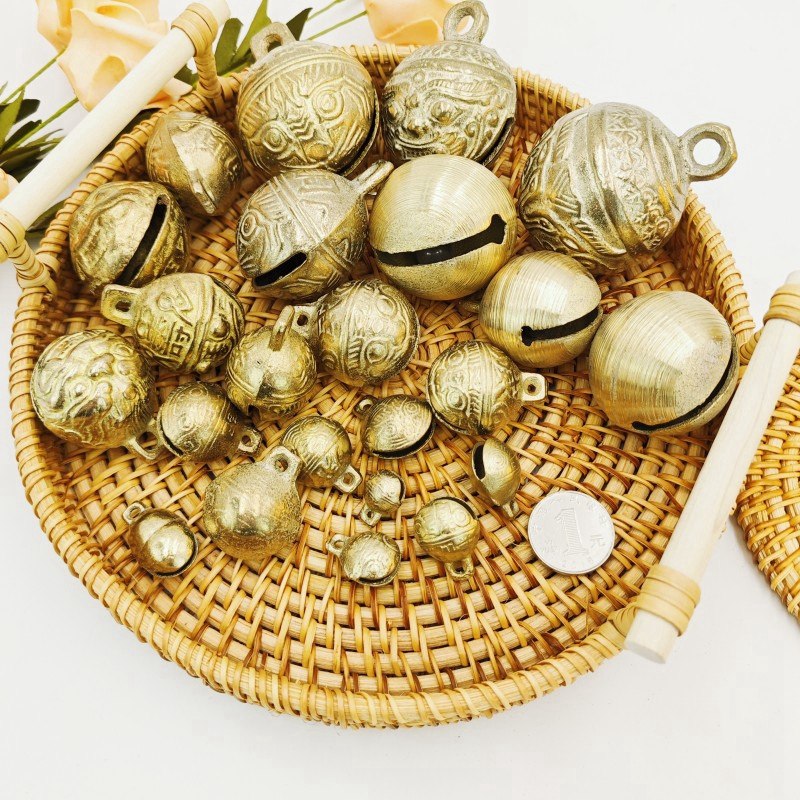 极速宠物狗狗铃h铛虎头铜铃铛泰迪金毛猫咪牛羊吊坠挂件小中大型